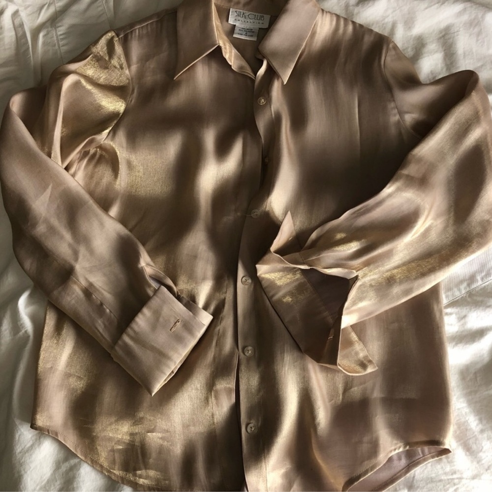 Liquid gold blouse - Amora